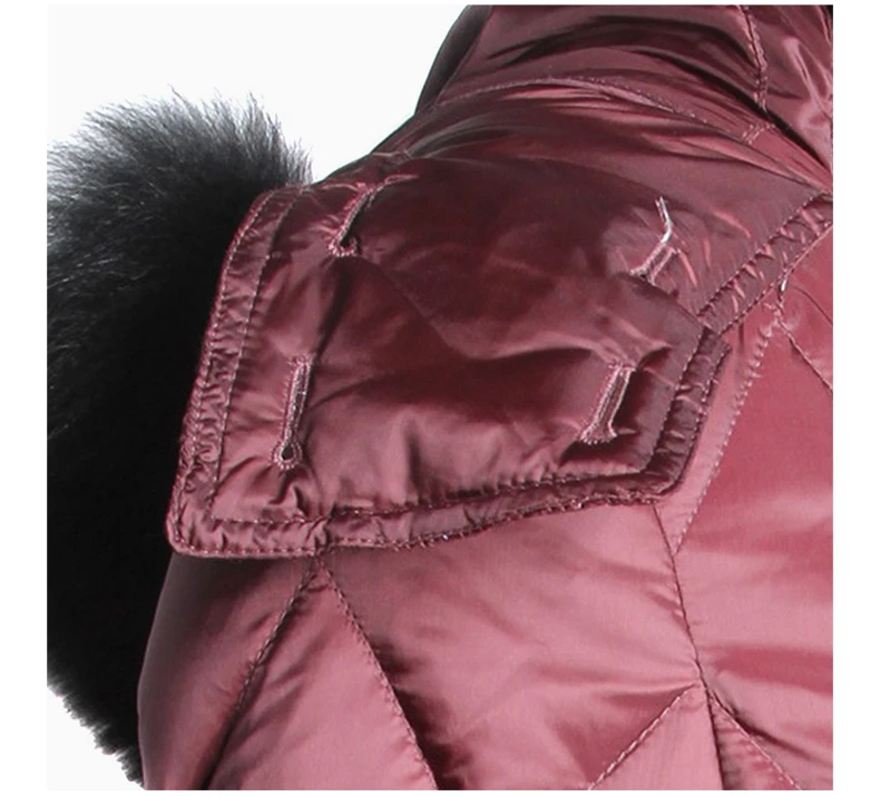 商品[国内直发] Burberry|BURBERRY 砖红色女士羽绒服 3933552,价格¥7798,第6张图片详细描述