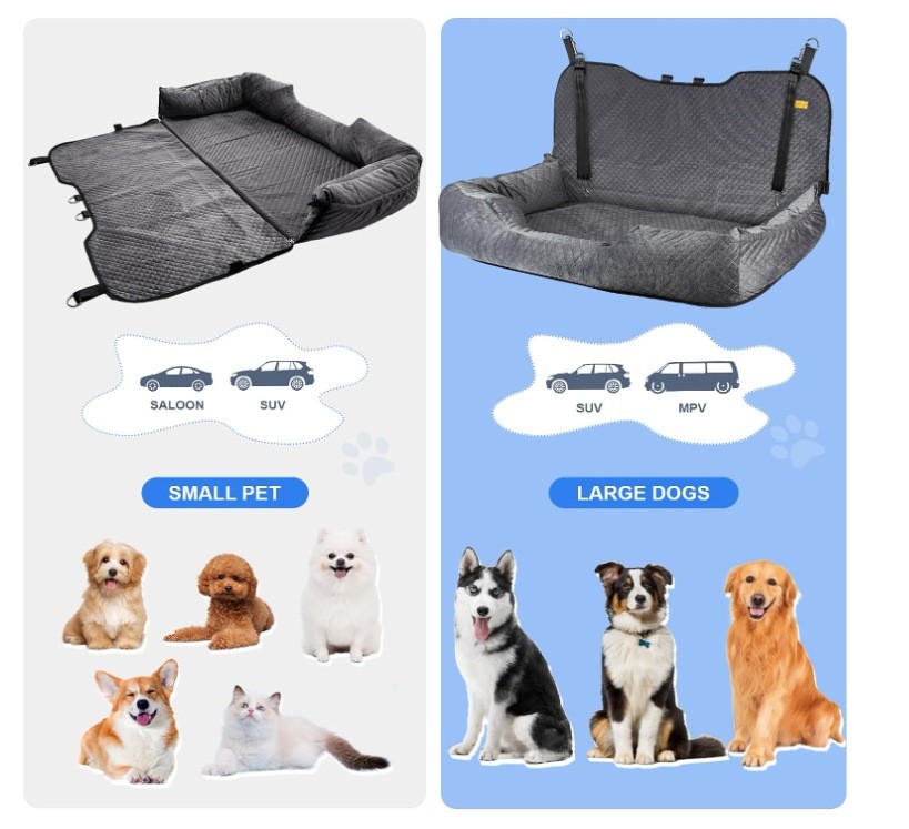商品[国内直发] GLENVINTEN|四季通用可调节后排宠物汽车载可拆洗户内外安全坐垫后座,价格¥479,第6张图片详细描述