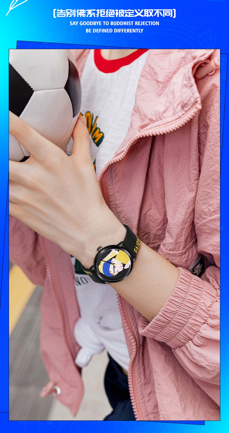商品Mark Fairwhale|马克华菲品牌手表卡通手表情侣表女士石英表防水硅胶时尚腕表,价格¥347,第8张图片详细描述