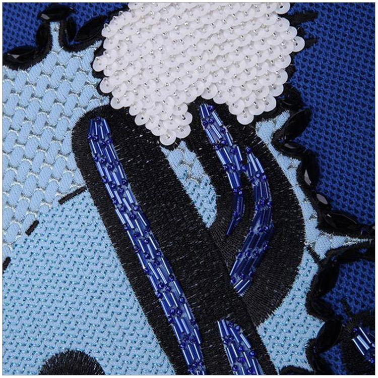 商品[国内直发] Kenzo|Kenzo 高田贤三 女士蓝色纯棉印花卫衣 F652TO56185874,价格¥772,第6张图片详细描述
