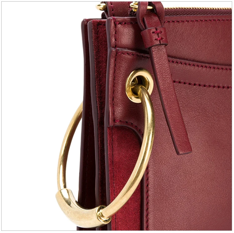 商品[国内直发] Chloé|Chloe' 蔻依 女士红色小牛皮挎包 C18AS105-A10-620,价格¥6792,第9张图片详细描述
