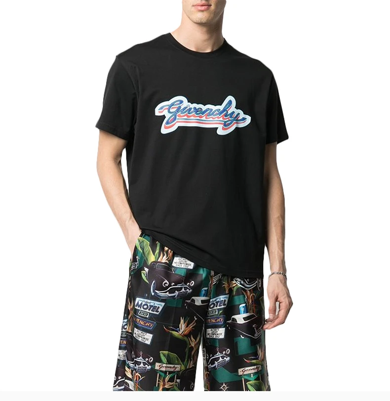 商品Givenchy|GIVENCHY 纪梵希 男士黑色T恤 BM71123002-001,价格¥2216,第7张图片详细描述