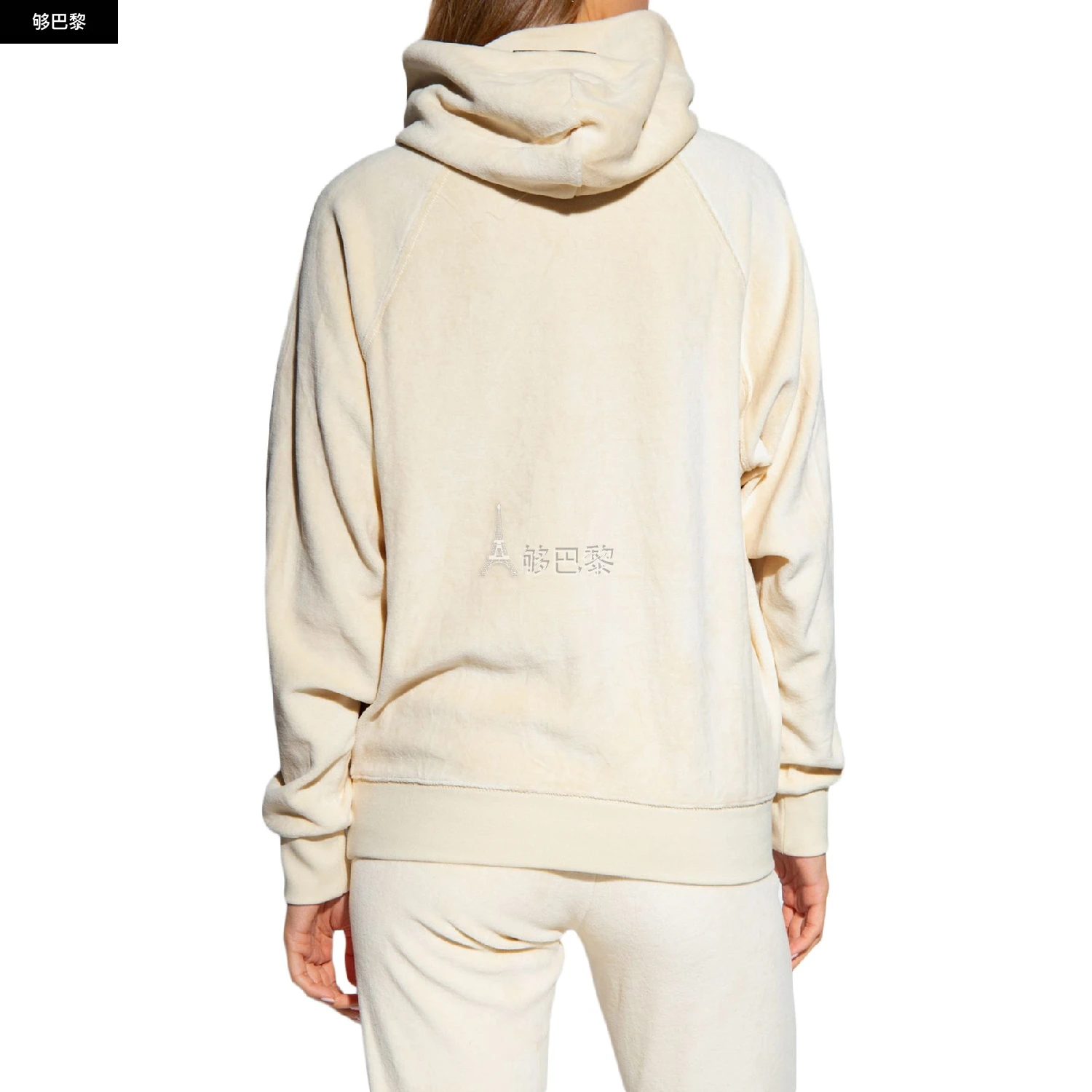 商品Fear of god|【预售】 女士 卫衣 丝绒连帽衫  FGE2YTM6BEI,价格¥1381,第4张图片详细描述