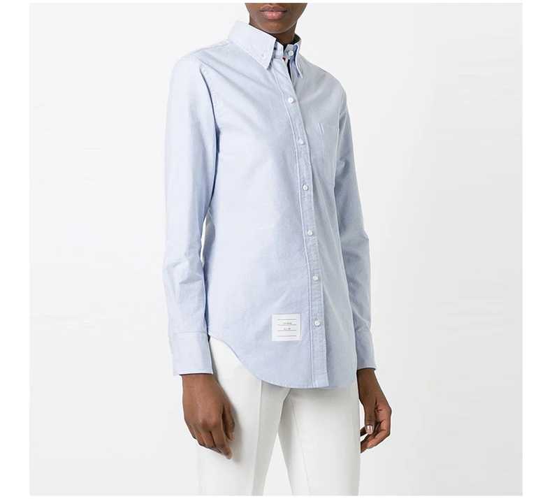 商品Thom Browne|THOM BROWNE 蓝色女士衬衫 FLL005E-00139-480,价格¥1950,第8张图片详细描述