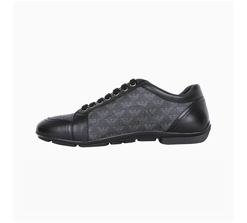 商品[国内直发] Emporio Armani|EMPORIO ARMANI 安普里奥·阿玛尼 绑带拼皮休闲男士运动鞋 X4C281-XE194-K001,价格¥1693,第5张图片详细描述