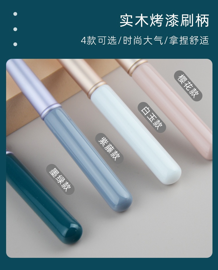 商品[国内直发] GLENVINTEN|格兰云顿带盖迷你唇刷新款学生便携晕染短柄圆头唇部化妆刷,价格¥164,第6张图片详细描述