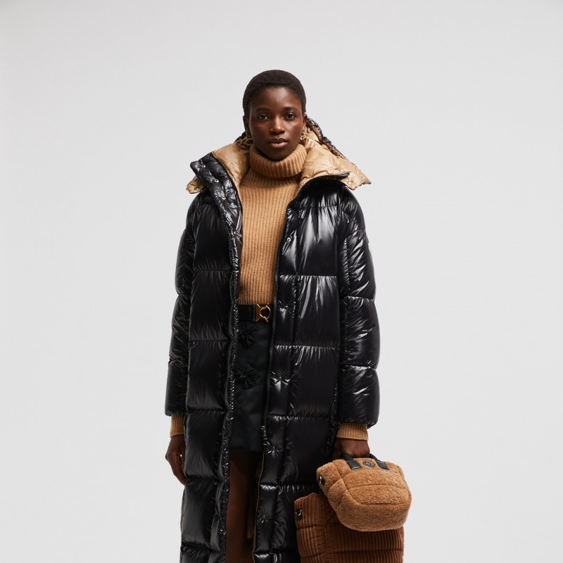 商品Moncler|蒙口 PARNAIBA系列女士黑色长款羽绒服 J20931C0005068950999,价格¥16046,第4张图片详细描述