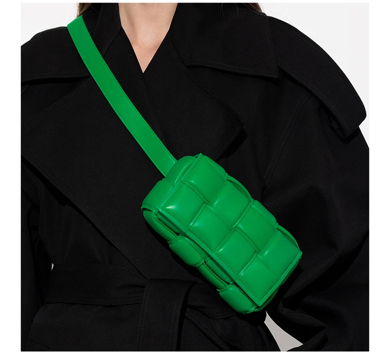 商品[国内直发] Bottega Veneta|BOTTEGA VENETA 绿色女士腰包 710075-VCQR1-3724,价格¥16160,第8张图片详细描述