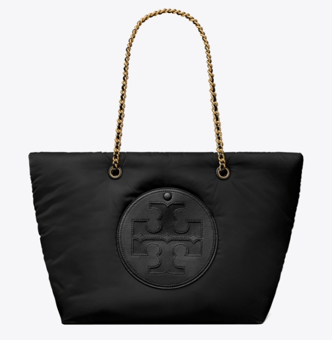 商品[国内直发] 【春节不打烊国内现货速发】 Tory Burch| 女款品牌徽标链条敞口开合 聚酯纤维手提单肩包 常规 ,价格¥2742,第2张图片详细描述