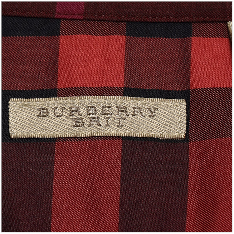 商品Burberry|Burberry 博柏利 男士红格纯棉时尚舒适长袖衬衫 3929743,价格¥1768,第25张图片详细描述