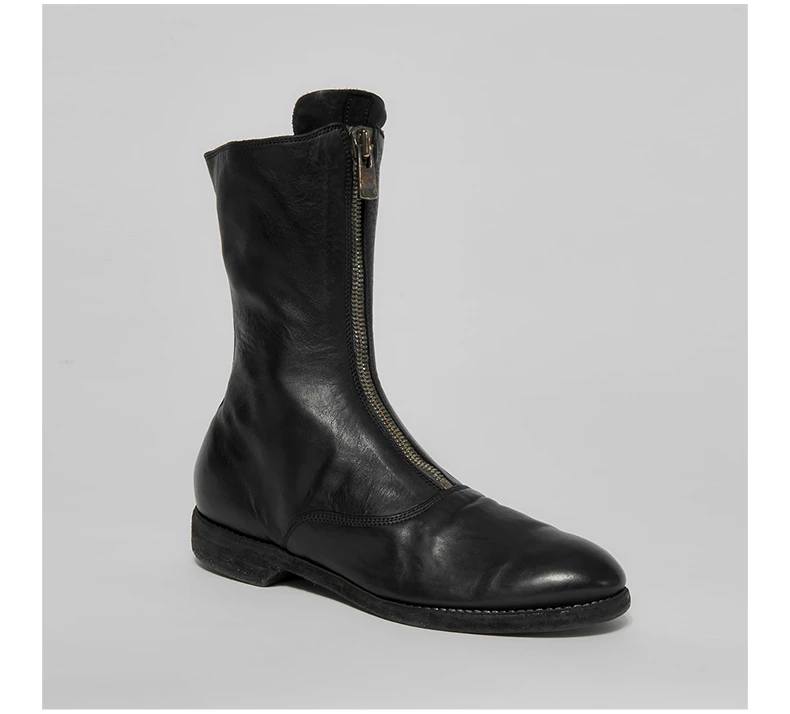 商品[国内直发] guidi|GUIDI 黑色女士踝靴 310-HORSE-FULL-GRAIN-BLACK,价格¥3440,第5张图片详细描述