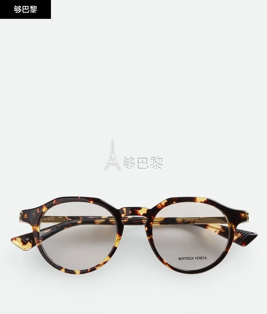 商品Bottega Veneta|包邮包税【预售7天发货】 BV葆蝶家 24春夏 男士 光学眼镜 Lunettes Panthos Forte Recycled en acétate 770655V2Q301511,价格¥3565,第3张图片详细描述