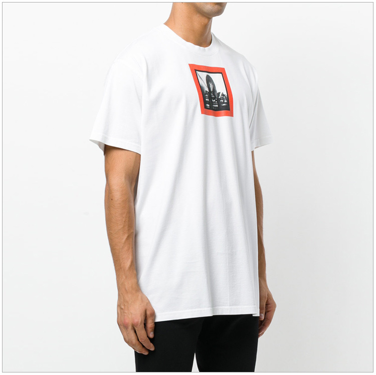 商品[国内直发] Givenchy|Givenchy 纪梵希 白色纯棉男士半袖T恤 17W7177651-100,价格¥1310,第5张图片详细描述