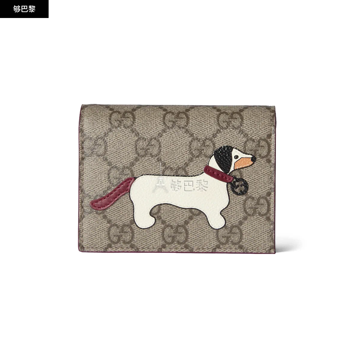 商品Gucci|【预售】 古驰 24秋冬 女士 钱包 饰小狗细节GG迷你钱包 818767 FAEEQ 8561,价格¥4718,第2张图片详细描述