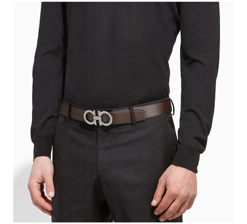 商品Salvatore Ferragamo|SALVATORE FERRAGAMO 棕色男士腰带 67-9710-689134,价格¥2594,第8张图片详细描述