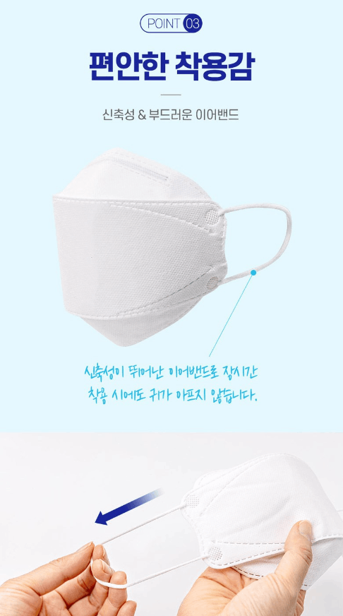 商品누리 에브리데이|【享贝家】（国内发货，一周内）韩国KF-94口罩 黄沙防疫用专业口罩 白色 100个/包  6545213949,价格¥191,第6张图片详细描述