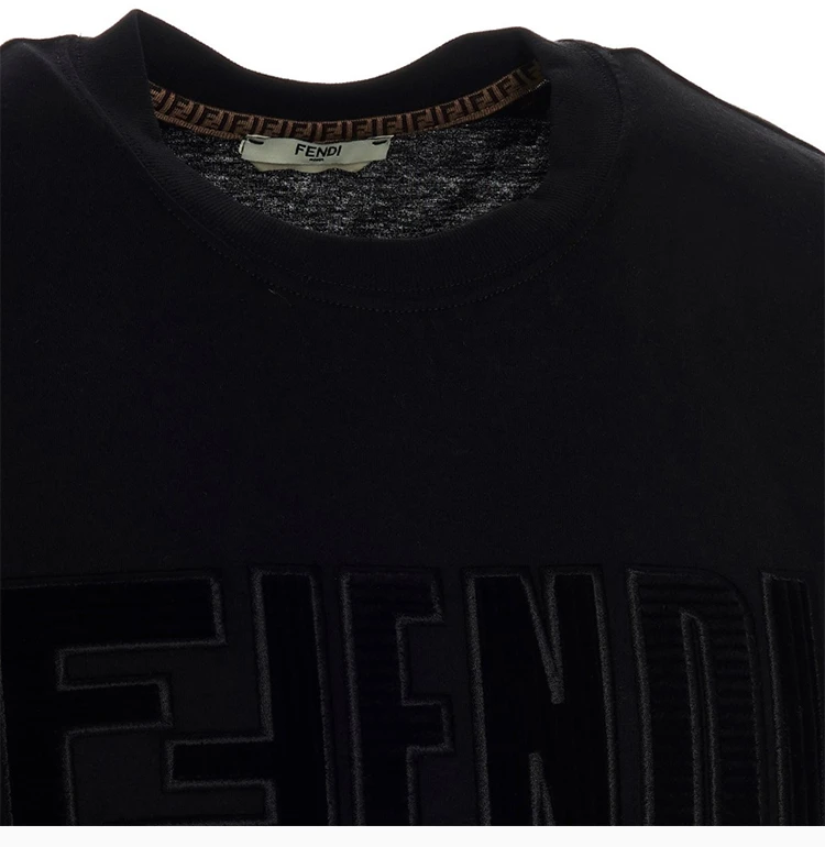 商品Fendi|FENDI 女士黑色短袖 FS7254-AD8Z-F0GME,价格¥2791,第6张图片详细描述