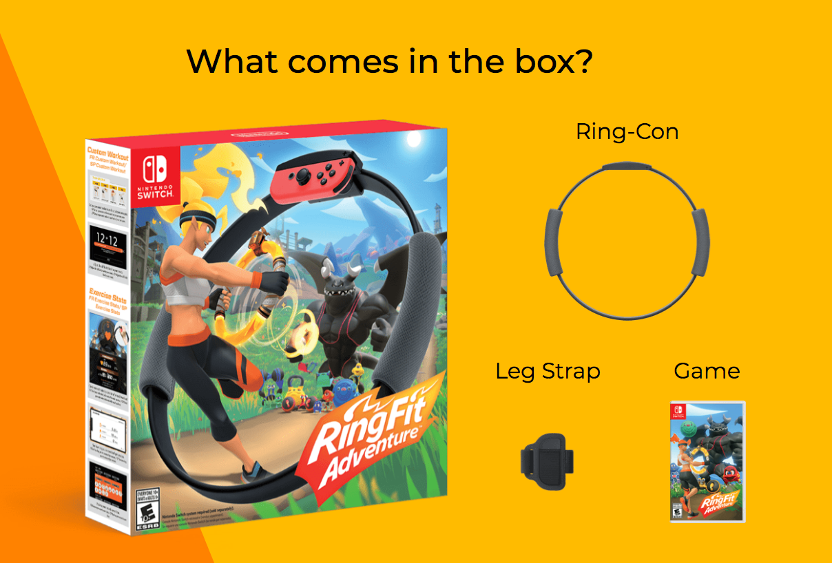 商品Nintendo|Ring Fit Adventure (Nintendo Switch) 任天堂健身环,价格¥650,第3张图片详细描述