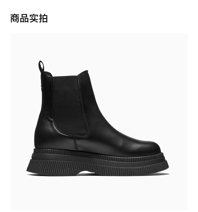商品Ganni|GANNI 女士踝靴黑色 S1906-099,价格¥2519,第6张图片详细描述