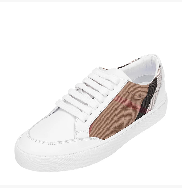 商品Burberry|Burberry 博柏利 女士织物配皮运动鞋 4040055,价格¥2538,第22张图片详细描述