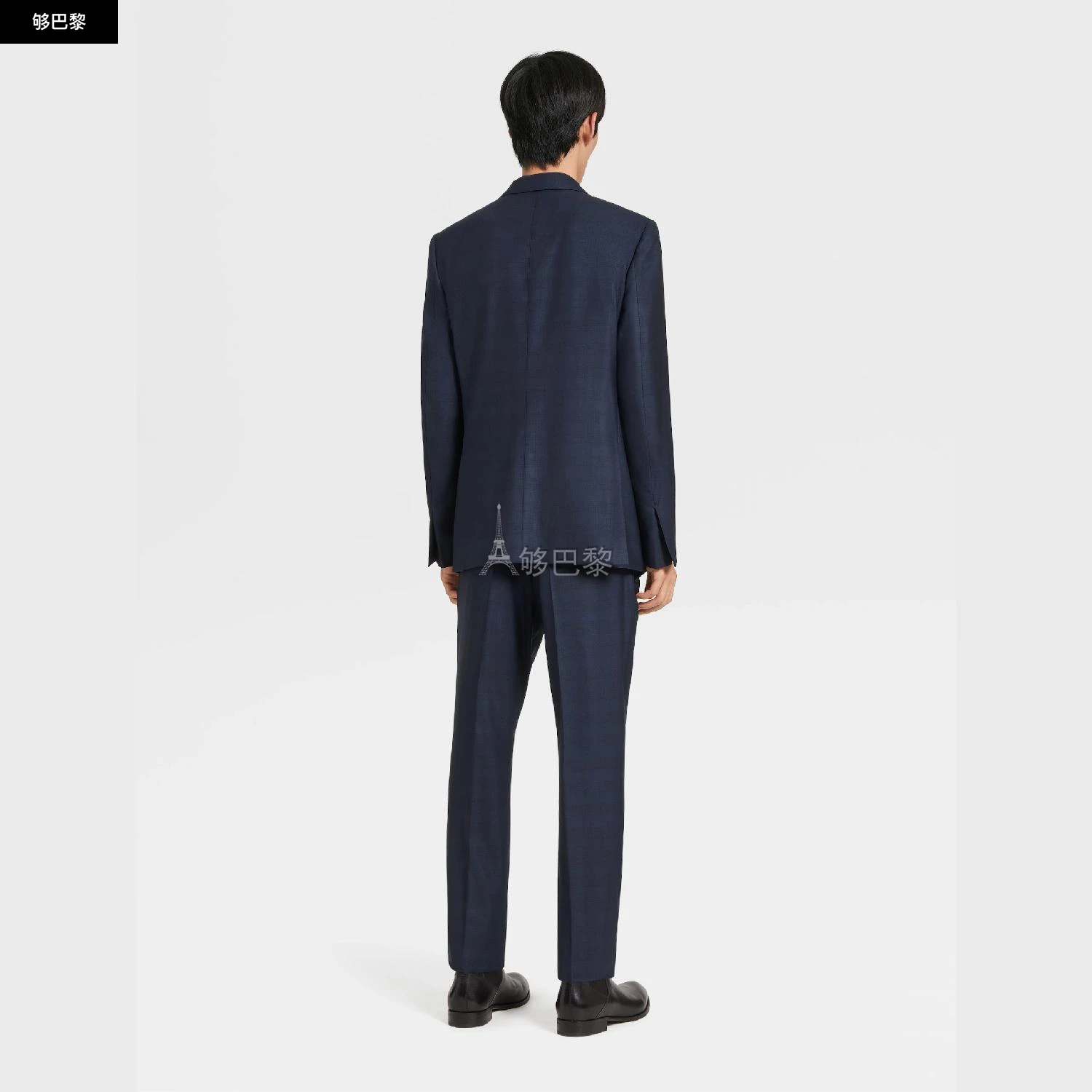 商品Zegna|【预售】 杰尼亚 24秋冬 男士 西服套装 NAVY BLUE PRINCE OF WALES CENTOVENTIMILA WOOL SUIT C22N01-21L2N5,价格¥53437,第6张图片详细描述