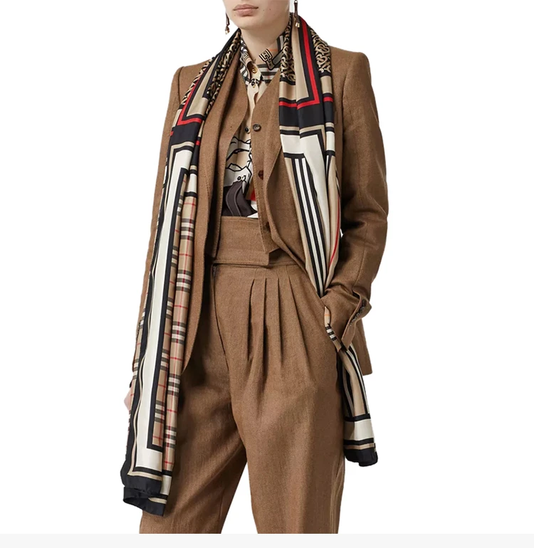 商品Burberry|BURBERRY 棕色女士围巾 8011951,价格¥2156,第11张图片详细描述