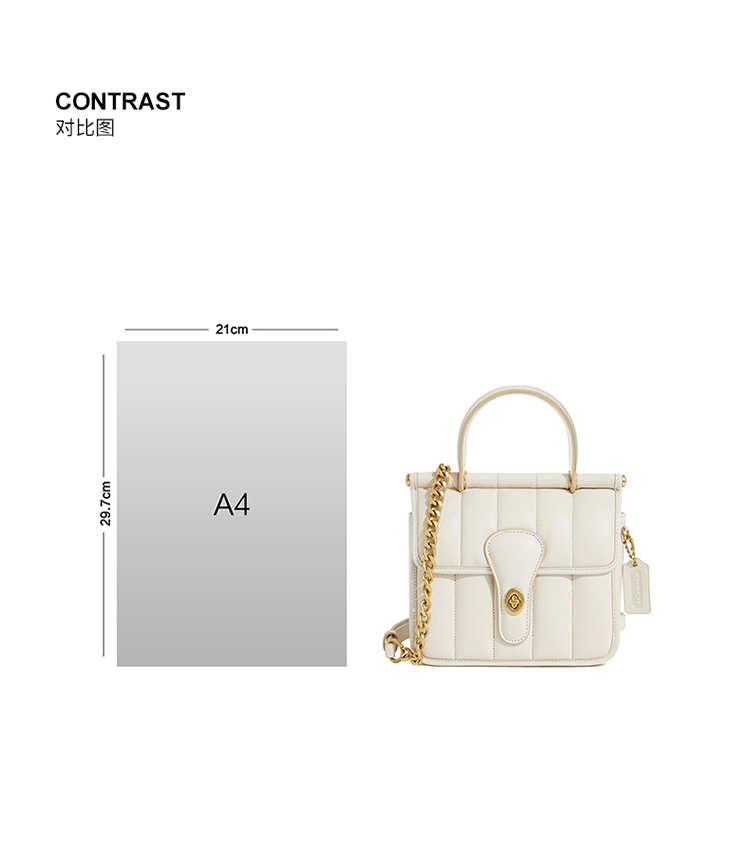 商品[国内直发] Coach|COACH 女包 WILLIS系列 手提单肩包斜挎包 C3844B4HA,价格¥2720,第9张图片详细描述