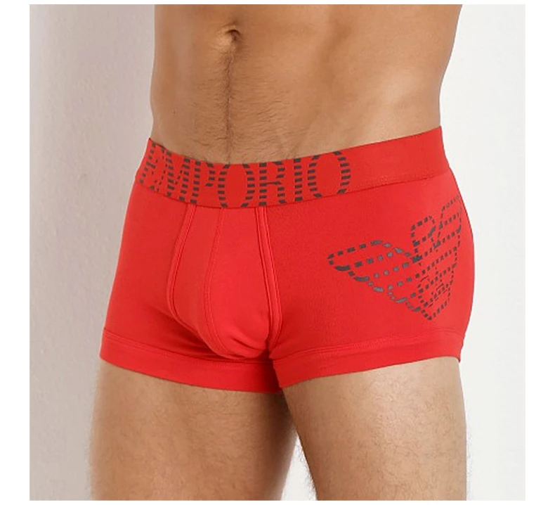 商品[国内直发] Emporio Armani|EMPORIO ARMANI 男士荧光红色平角内裤 111866-4A725-10874,价格¥417,第6张图片详细描述