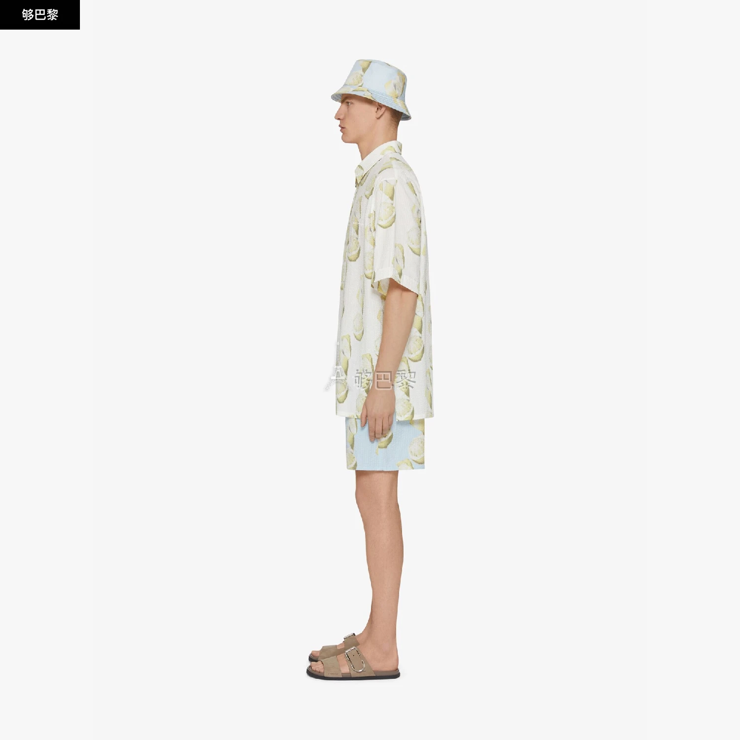 商品Givenchy|【预售】 纪梵希 25春夏 男士 泳裤 印花游泳短裤 BMA01D15MW-969 ,价格¥7075,第4张图片详细描述