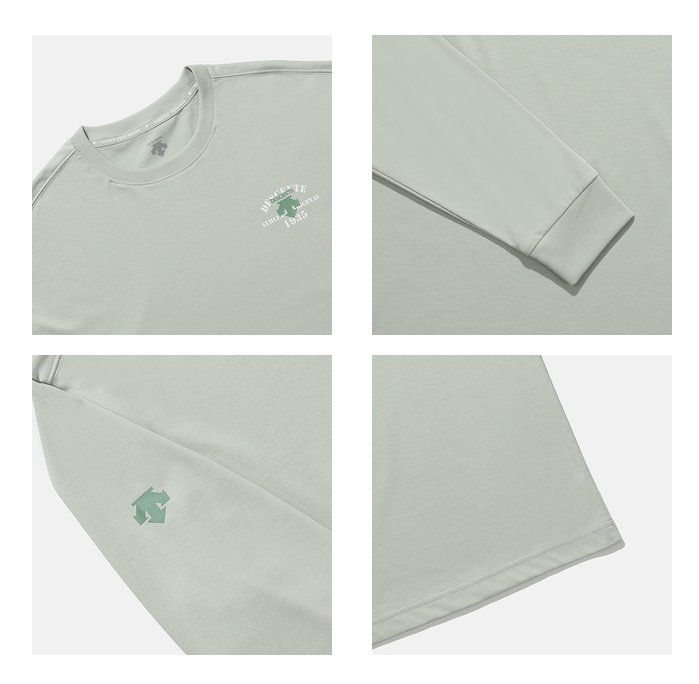 商品DESCENTE|【享贝家】DESCENTE 迪桑特 圆领运动长袖 男款 白色 SN323UTL72（现采购商品，下单后12天内发货）,价格¥464,第7张图片详细描述
