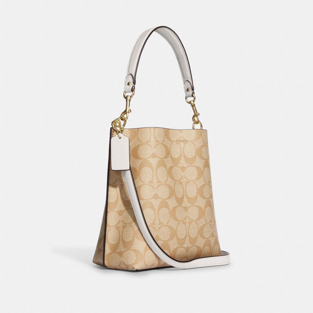 商品[国内直发] Coach|蔻驰水桶包奢侈品经典老花满印pvc手提单肩斜挎水桶包C3766 V5P0M,价格¥1174,第10张图片详细描述