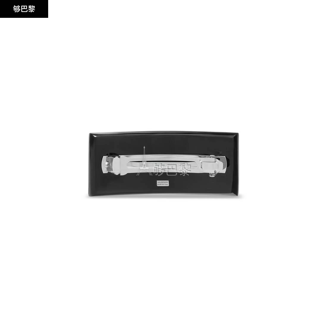 商品Balenciaga|包邮包税【预售7天发货】 BALENCIAGA巴黎世家 24春夏 女士 发夹 Women's Bb Icon Hair Clip  in Black 718937TZ2525246,价格¥4202,第4张图片详细描述