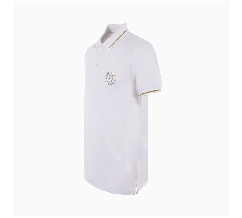 商品[国内直发] Versace|VERSACE 白色男士POLO衫 74GAGT08-CJ01T-G03,价格¥939,第5张图片详细描述