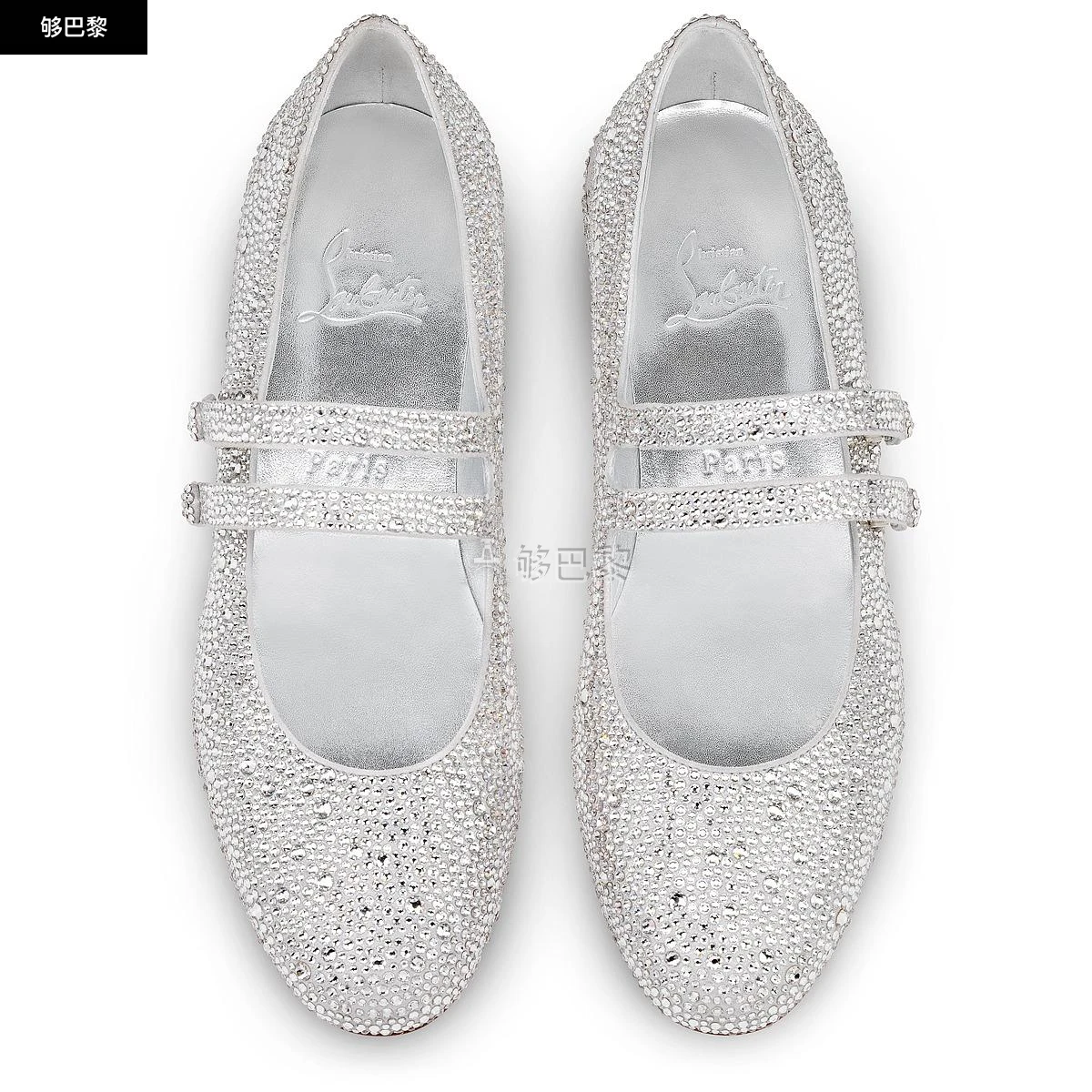 商品Christian Louboutin|【预售】 CL红底鞋 25春夏 女士 低跟鞋 Sweet Jane Strass 1240216s352 ,价格¥19972,第6张图片详细描述