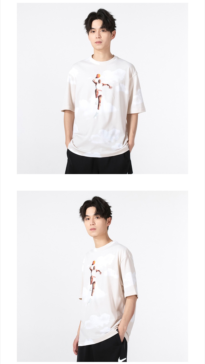 商品[国内直发] NIKE|AS M J ESS STMT 85 AOP SS CREW男士运动休闲T恤,价格¥214,第2张图片详细描述
