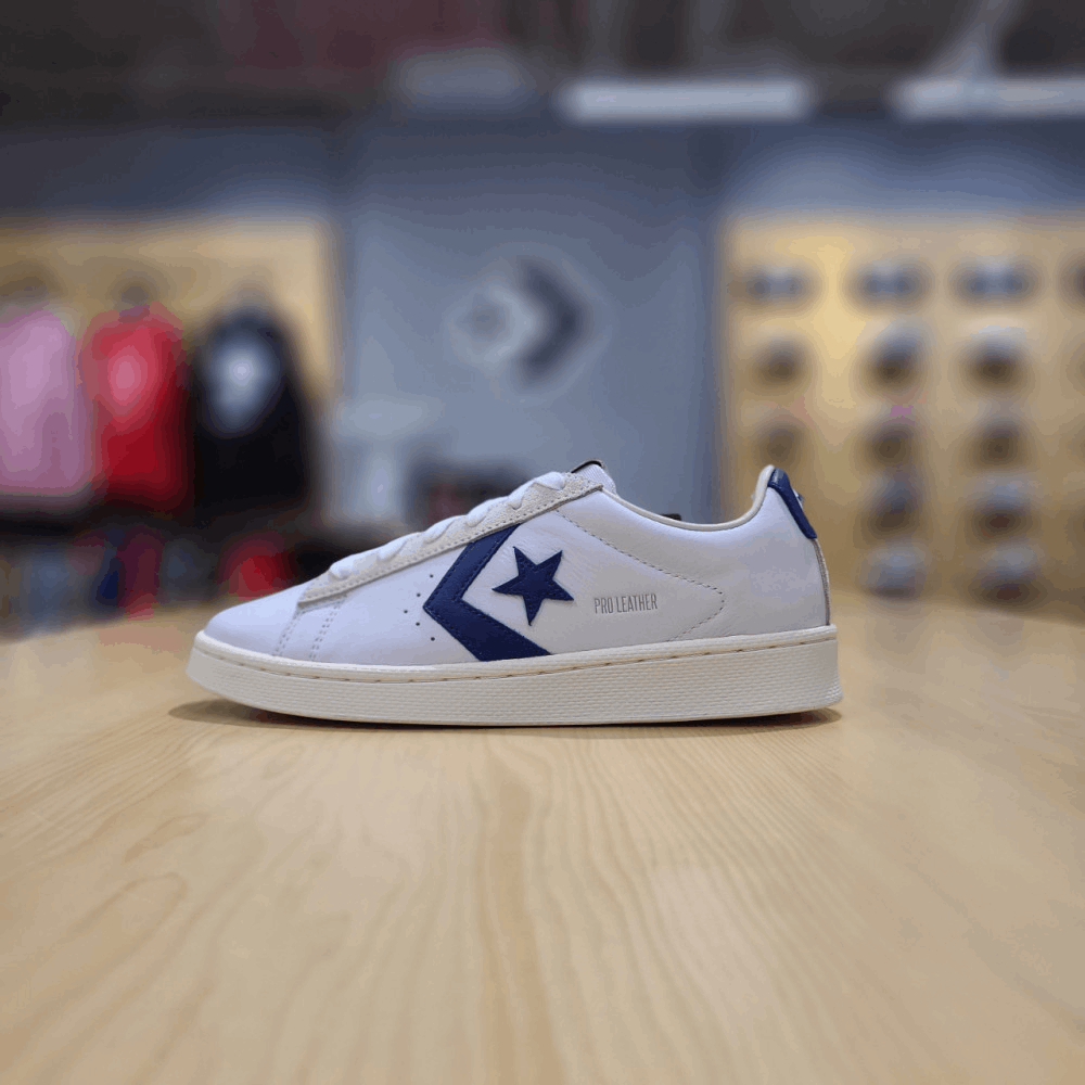 商品【预售商品15天发货】 Converse|【韩国直邮|包邮包税】匡威 共用 PRO LEATHER OX 白色/RUSH BLUE/EGRET 170649C,价格¥470,第2张图片详细描述