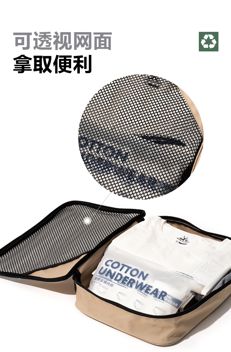商品[国内直发] MobiGarden|旅行洗漱收纳包户外洗漱套装旅行便携装出差外出行李整理袋,价格¥45,第8张图片详细描述