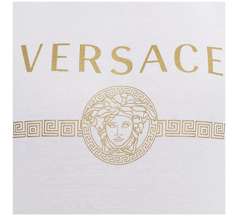 商品Versace|VERSACE 男士白色棉质T恤 A87573-A228806-A2088,价格¥1693,第19张图片详细描述