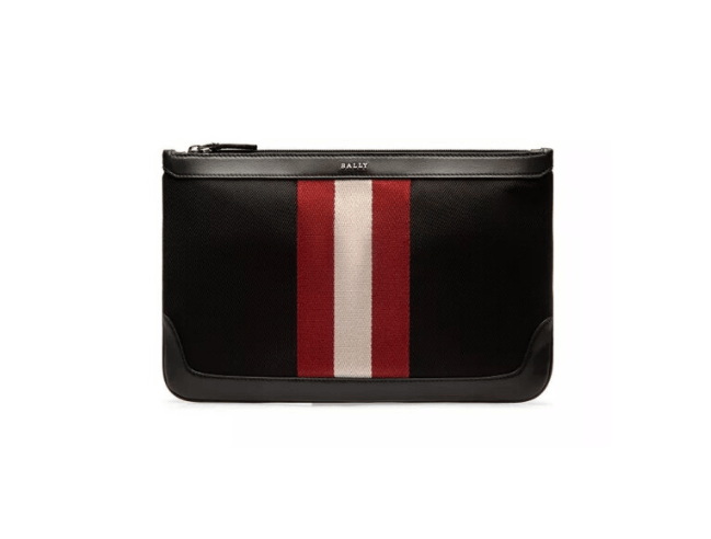 商品Bally|巴利男包黑色尼龙皮革饰边撞色织带黑色CAYARD.TSP-6226286（澳门仓发货）,价格¥2217,第2张图片详细描述