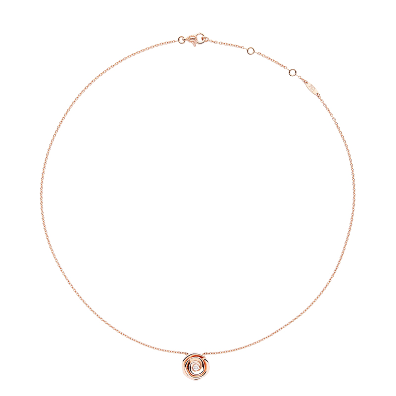 商品Dior|DIOR/迪奥 22春夏新款ROSE COUTURE系列 大号18k金玫瑰金镶嵌钻石项链JRCO95004_0000,价格¥34194,第3张图片详细描述
