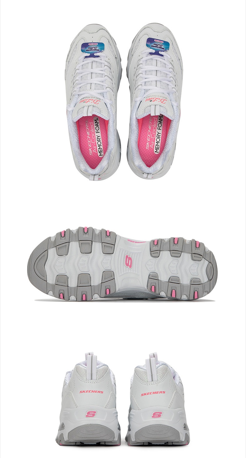 商品[国内直发] SKECHERS|熊猫鞋 D'LITES 1.0女士运动休闲鞋 老爹鞋,价格¥386,第11张图片详细描述