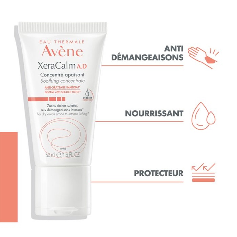 商品Avene|Avene雅漾三重AD舒缓精华特护面霜50ml 婴儿宝宝儿童面霜,价格¥171,第3张图片详细描述