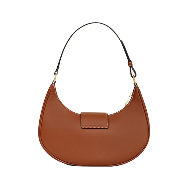 商品Celine|赛琳 23新款 AVA TRIOMPHE女士黑色小牛皮金属饰面腋下包 114493DGQ.38NO,价格¥15540,第6张图片详细描述