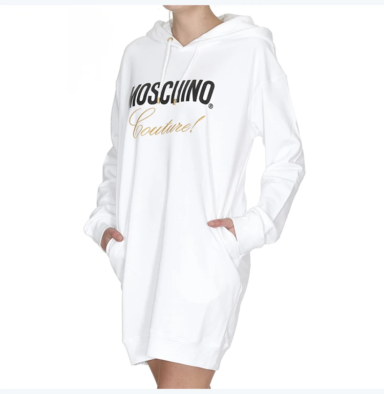 商品Moschino|Moschino 莫斯奇诺 女士白色卫衣 EJ0456-0527-6001,价格¥2697,第6张图片详细描述