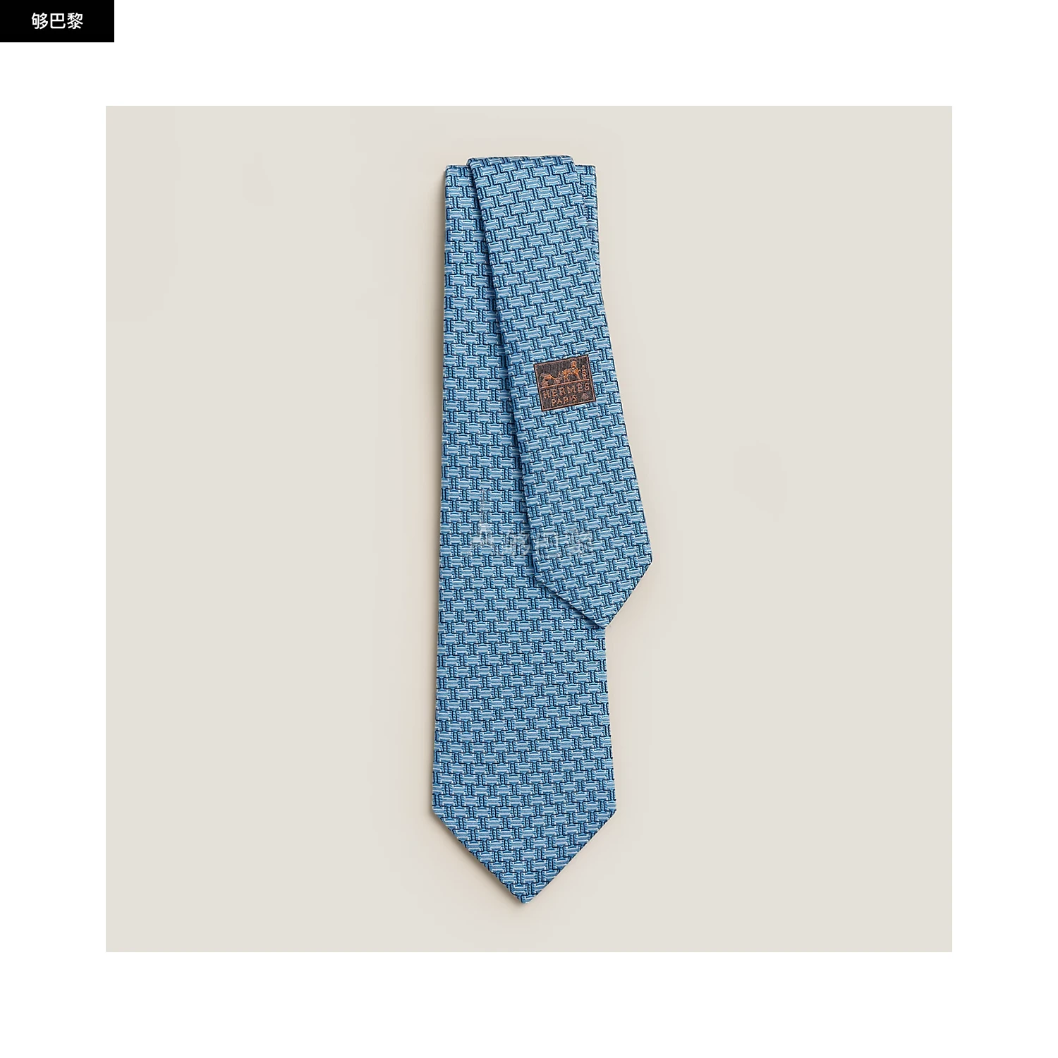 商品Hermes|【预售】 爱马仕 25春夏 男士 领带 Cravate Escape Game H339243T 03 ,价格¥3103,第2张图片详细描述