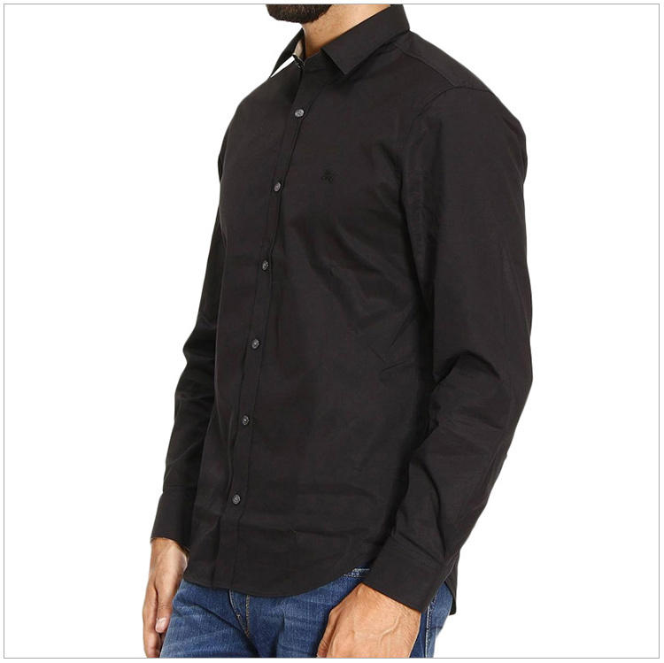 商品Burberry|Burberry 博柏利 男士黑色棉质长袖衬衫 3991162,价格¥1087,第29张图片详细描述