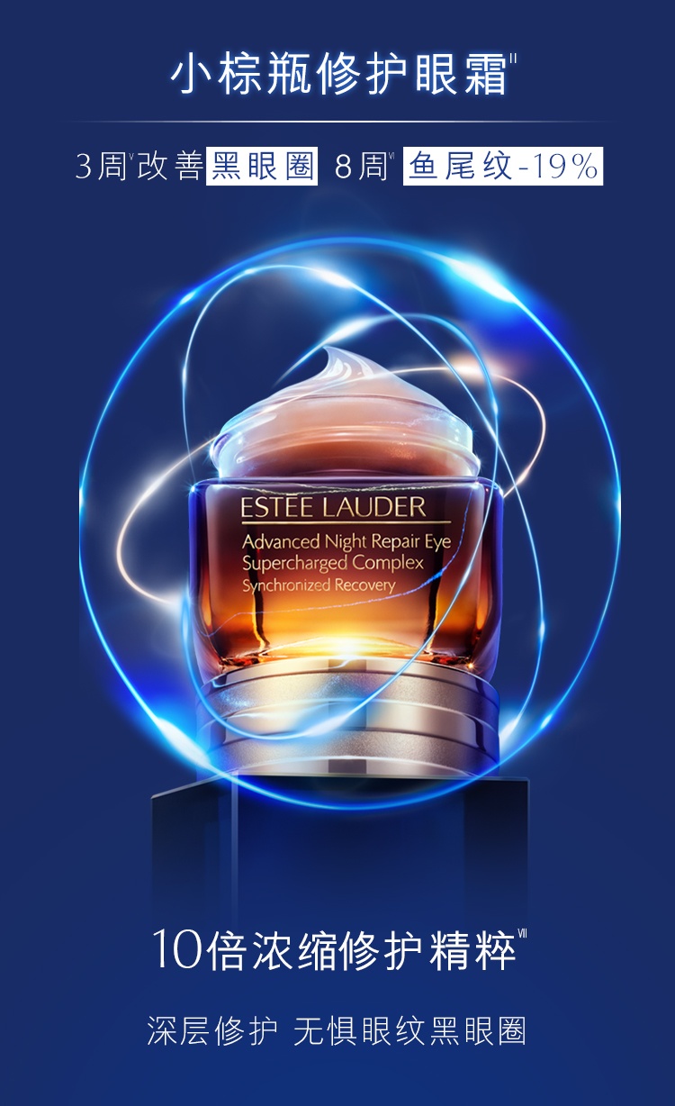 商品【原封正品】 Estée Lauder|雅诗兰黛 护肤套装小棕瓶眼霜+小棕瓶精华 由眼及面 定格年轻,价格¥687,第4张图片详细描述