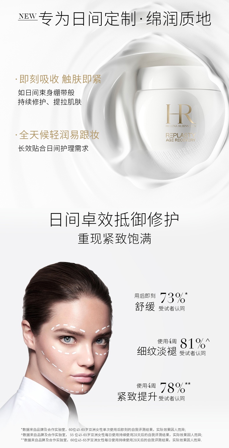 商品Helena Rubinstein|HR赫莲娜白绷带提拉紧致保湿舒缓修护抗老面霜,价格¥2248,第4张图片详细描述