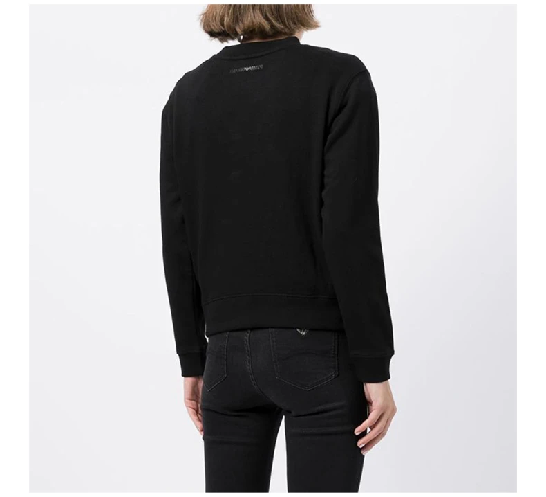商品Emporio Armani|EMPORIO ARMANI 黑色女士卫衣/帽衫 6K2M8Z-2J49Z-0999,价格¥934,第6张图片详细描述