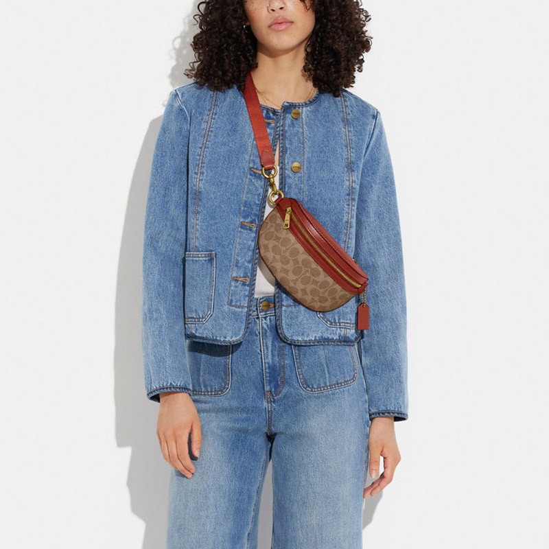 商品[国内直发] Coach|【清仓价】蔻驰女士单肩斜挎腰包挎包,价格¥1071,第10张图片详细描述